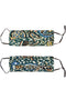 Maschera reversibile in seta "Ikat Paisley".